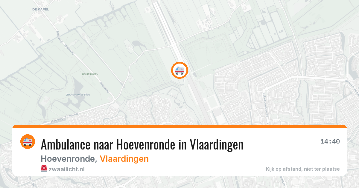 Ambulance naar Hoevenronde in Vlaardingen — 7 aug 2026