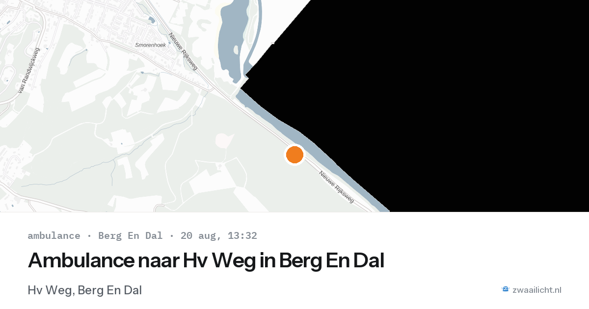 Ambulance naar Hv Weg in Berg En Dal — 20 aug 2026