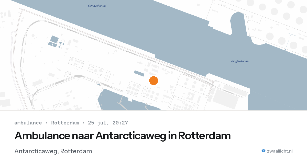 Ambulance naar Antarcticaweg in Rotterdam — 25 jul 2026
