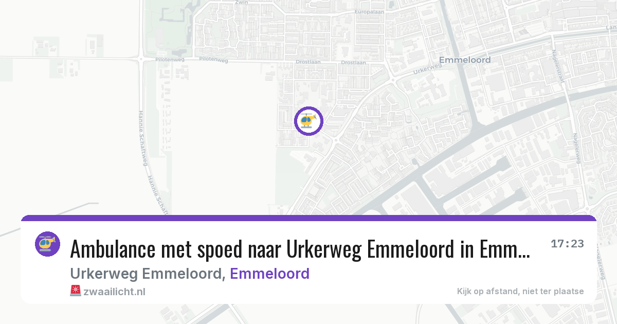 Ambulance met spoed naar Urkerweg Emmeloord in Emmeloord — 20 feb 2026