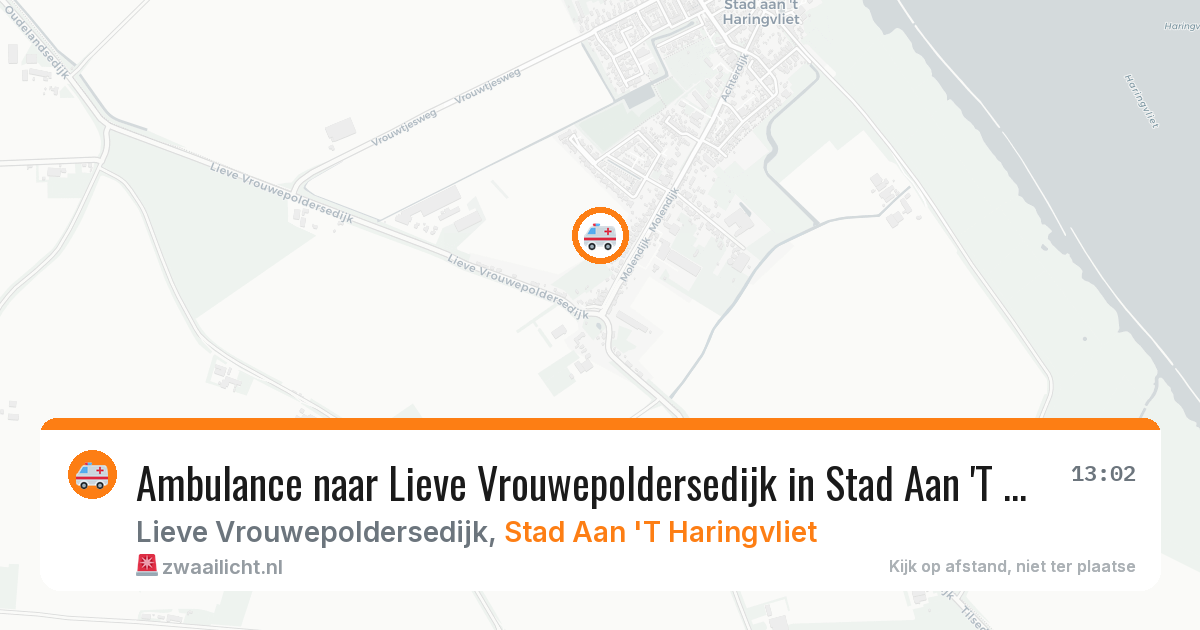 Ambulance naar Lieve Vrouwepoldersedijk in Stad Aan 'T Haringvliet — 18 jun 2026