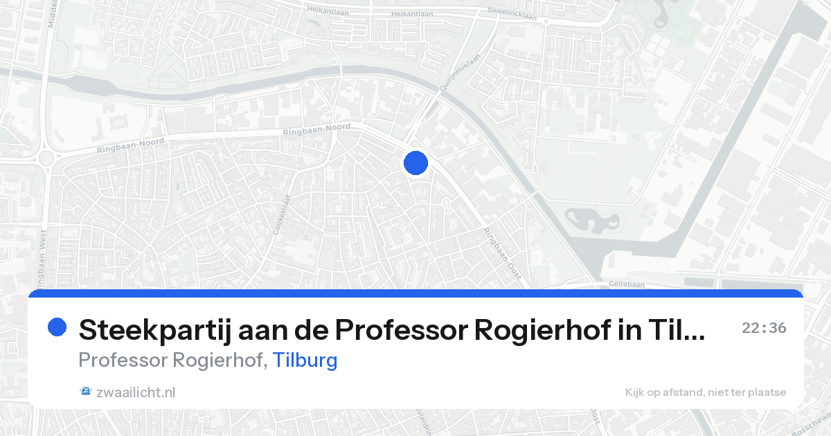 Steekpartij aan de Professor Rogierhof in Tilburg — 20 aug 2026