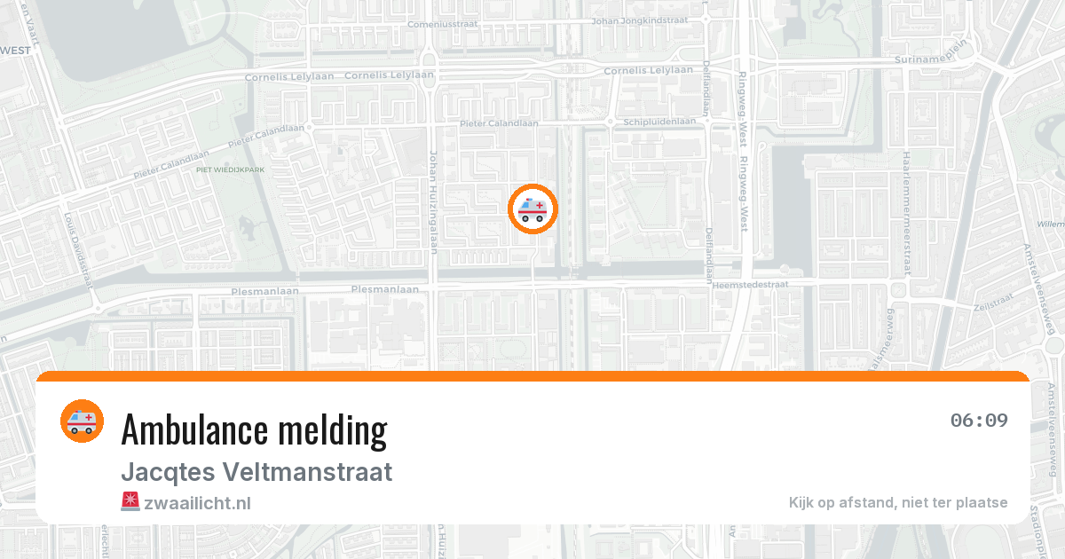 Ambulance melding — 5 mei 2026