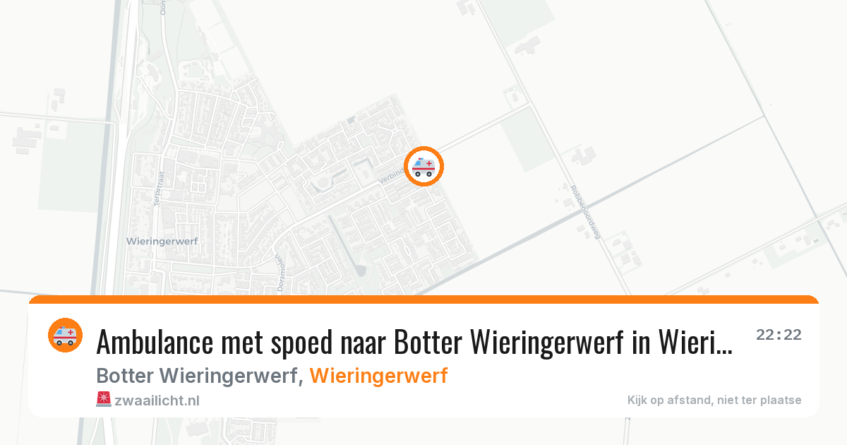 Ambulance met spoed naar Botter Wieringerwerf in Wieringerwerf — 30 mei 2026