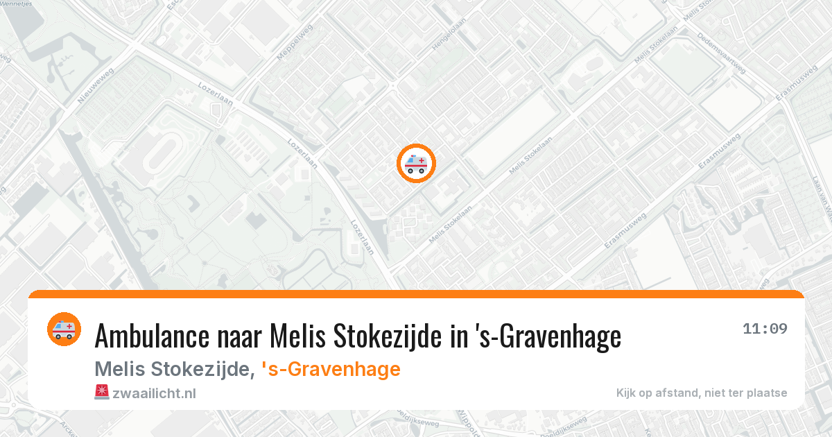 Ambulance naar Melis Stokezijde in 's-Gravenhage — 8 feb 2026