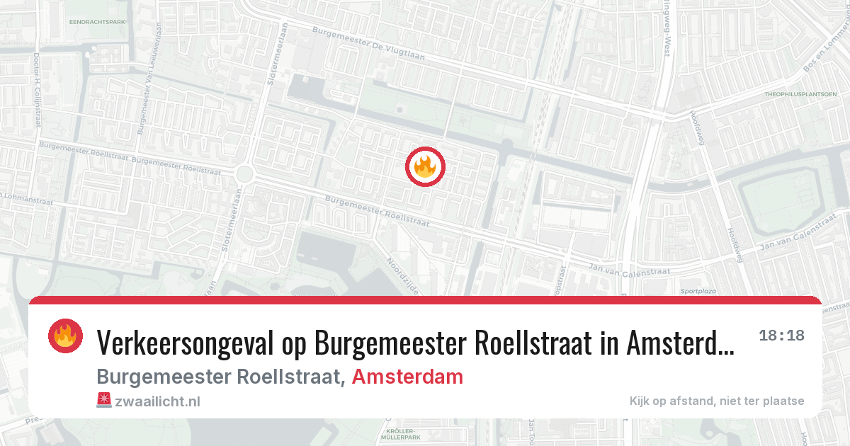 Verkeersongeval op Burgemeester Roellstraat in Amsterdam — 7 mrt 2026