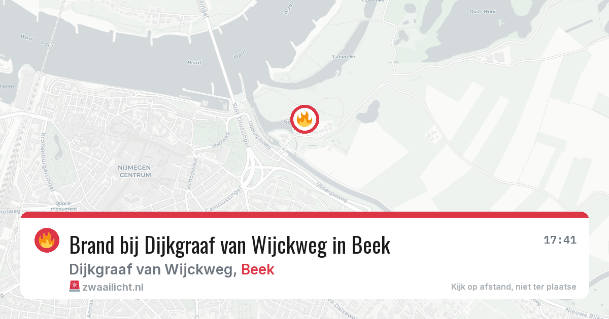 Brand bij Dijkgraaf van Wijckweg in Beek — 6 jul 2026
