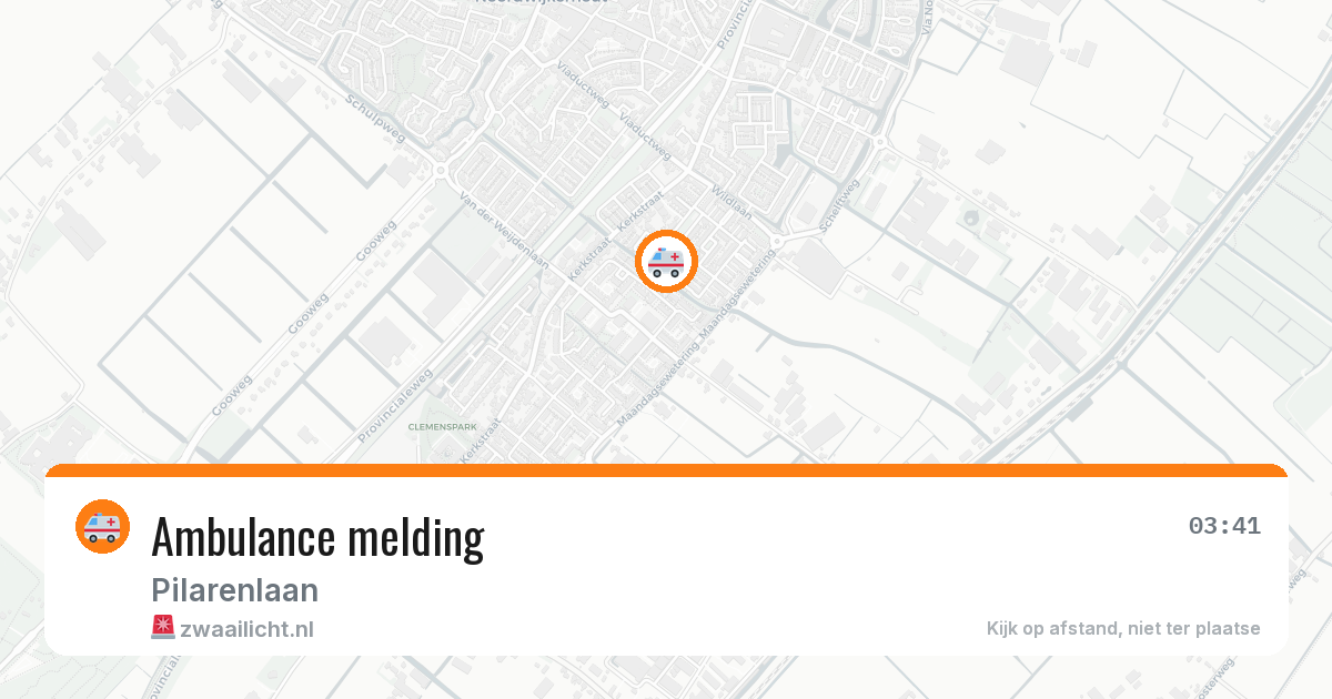 Ambulance melding — 1 jul 2026