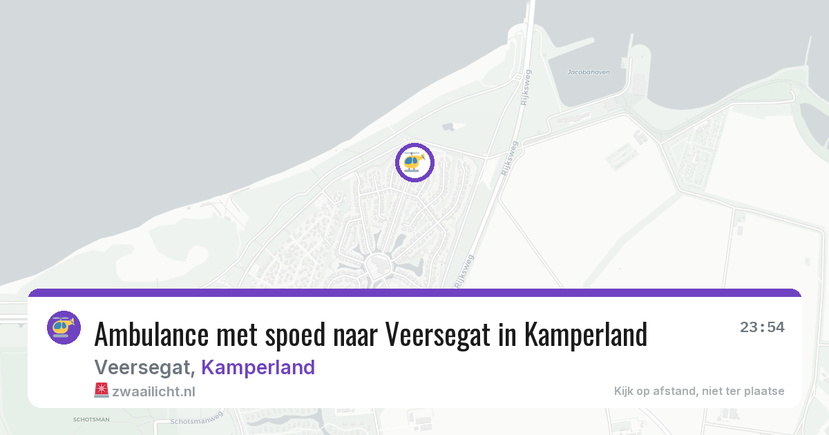 Ambulance met spoed naar Veersegat in Kamperland — 15 mei 2026
