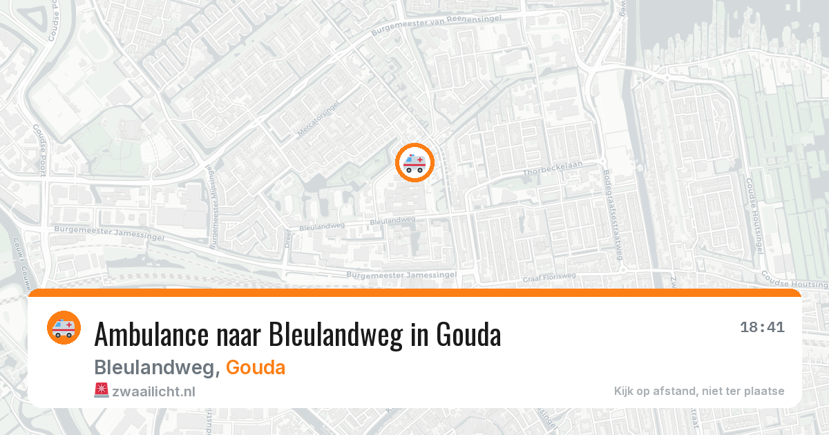 Ambulance naar Bleulandweg in Gouda — 24 mrt 2026