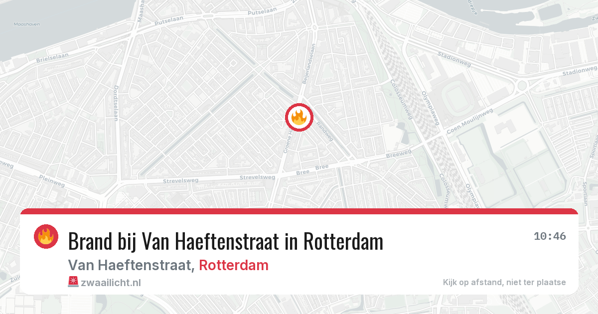 Brand bij Van Haeftenstraat in Rotterdam — 6 mei 2026