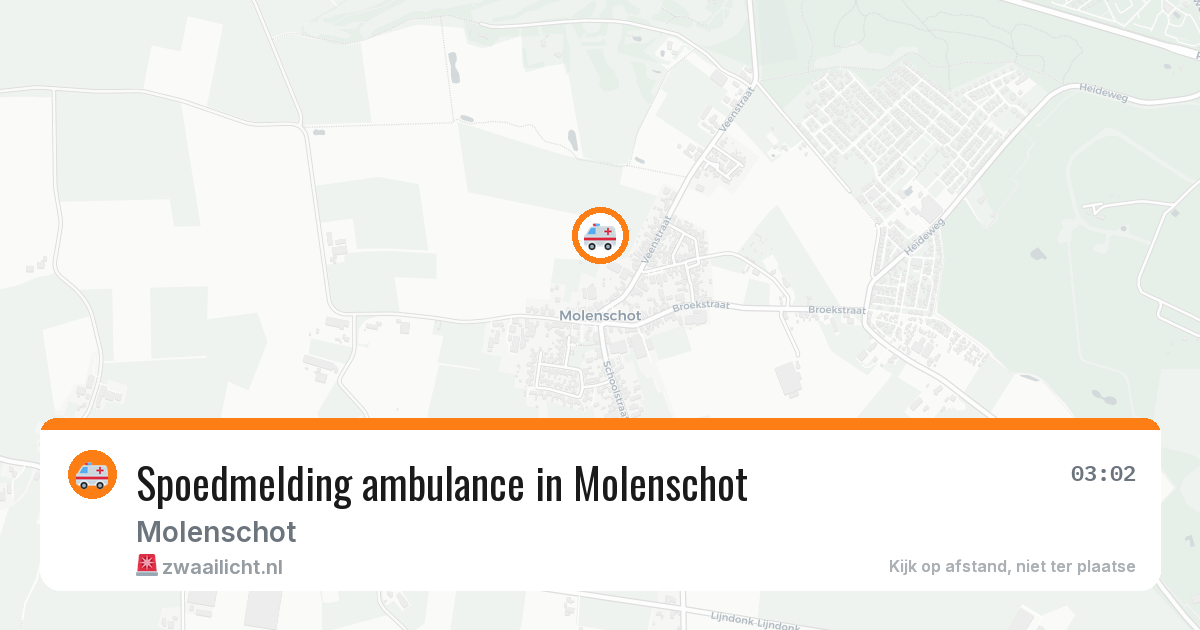 Spoedmelding ambulance in Molenschot — 14 apr 2026