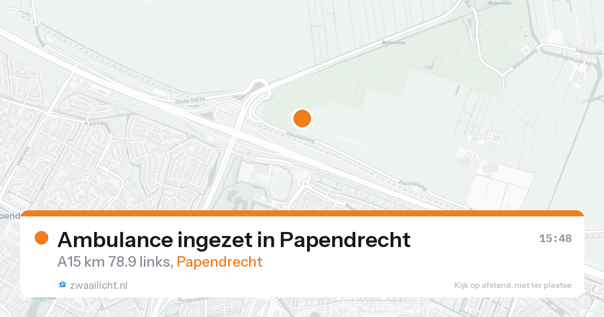 Ambulance ingezet in Papendrecht — 17 aug 2026