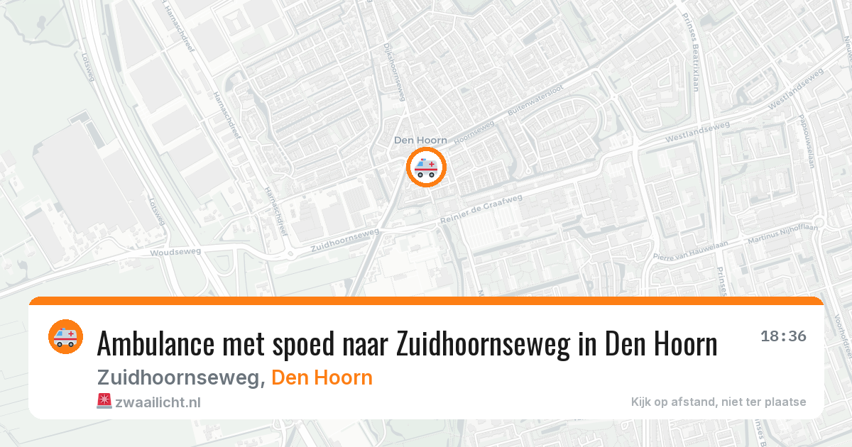 Ambulance met spoed naar Zuidhoornseweg in Den Hoorn — 27 jul 2026