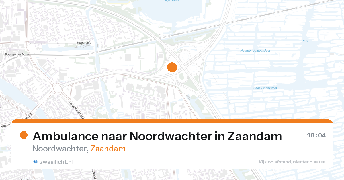 Ambulance naar Noordwachter in Zaandam — 10 jun 2026