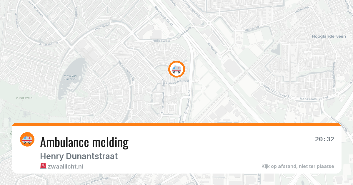 Ambulance melding — 19 mei 2026
