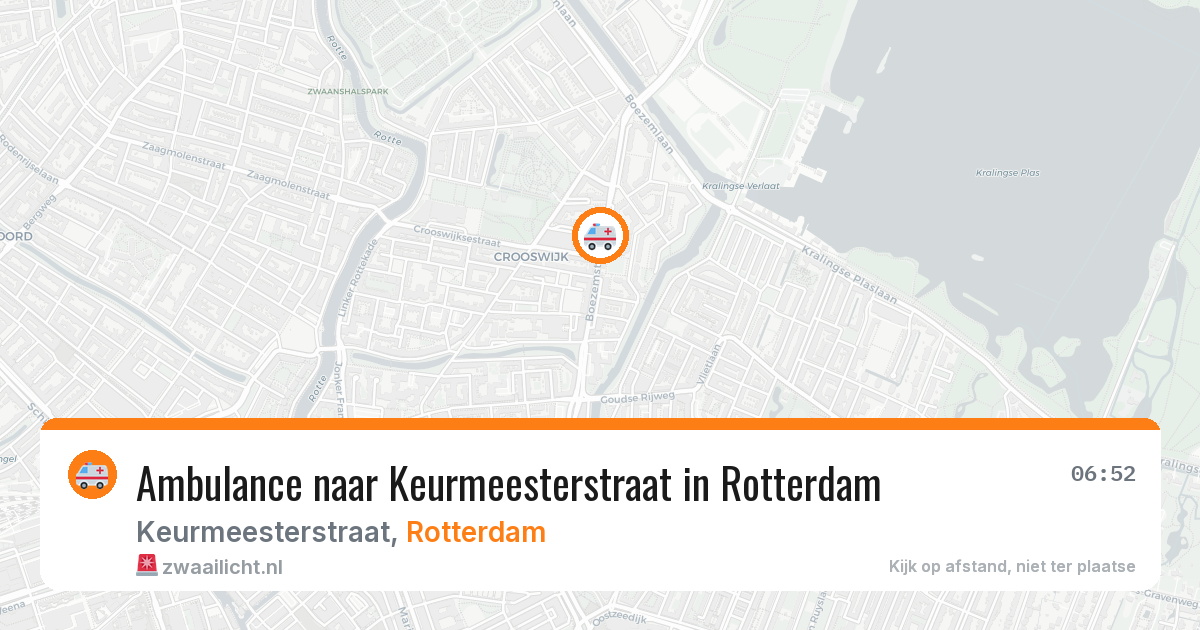 Ambulance naar Keurmeesterstraat in Rotterdam — 1 jul 2026