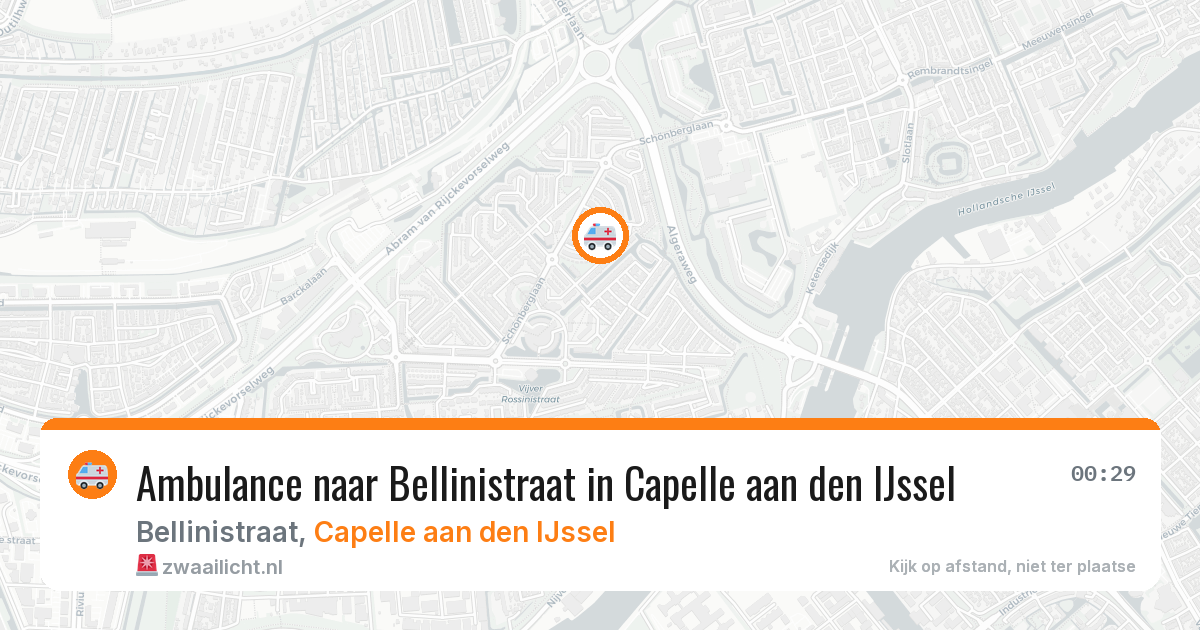 Ambulance naar Bellinistraat in Capelle aan den IJssel — 28 jan 2026