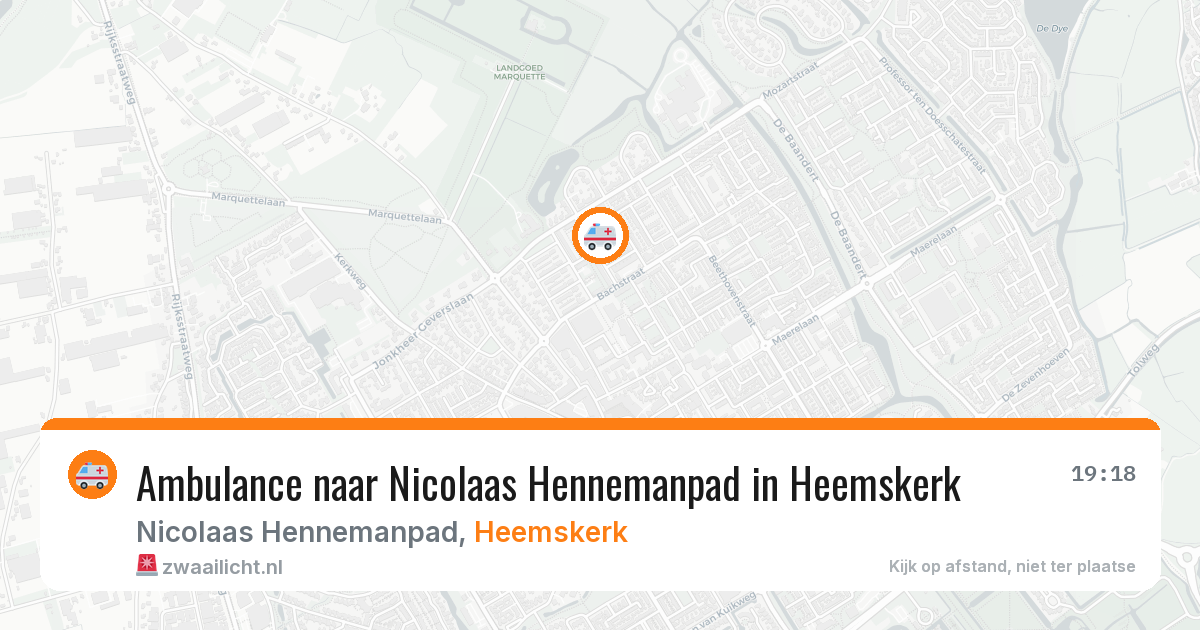 Ambulance naar Nicolaas Hennemanpad in Heemskerk — 8 apr 2026