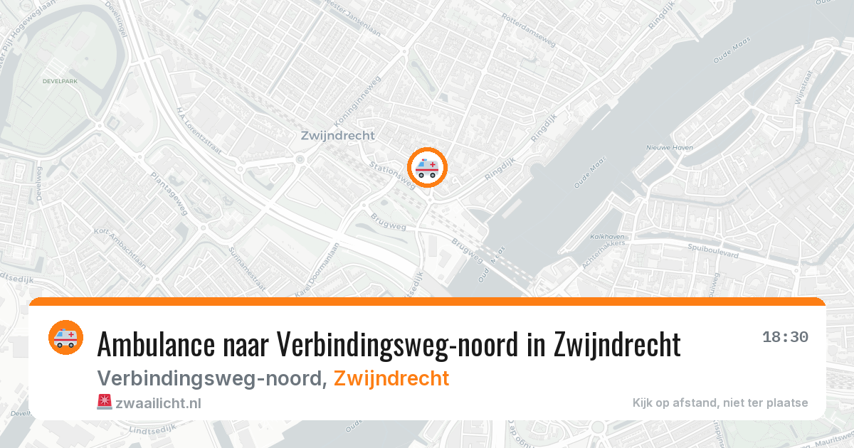Ambulance naar Verbindingsweg-noord in Zwijndrecht — 22 jun 2026