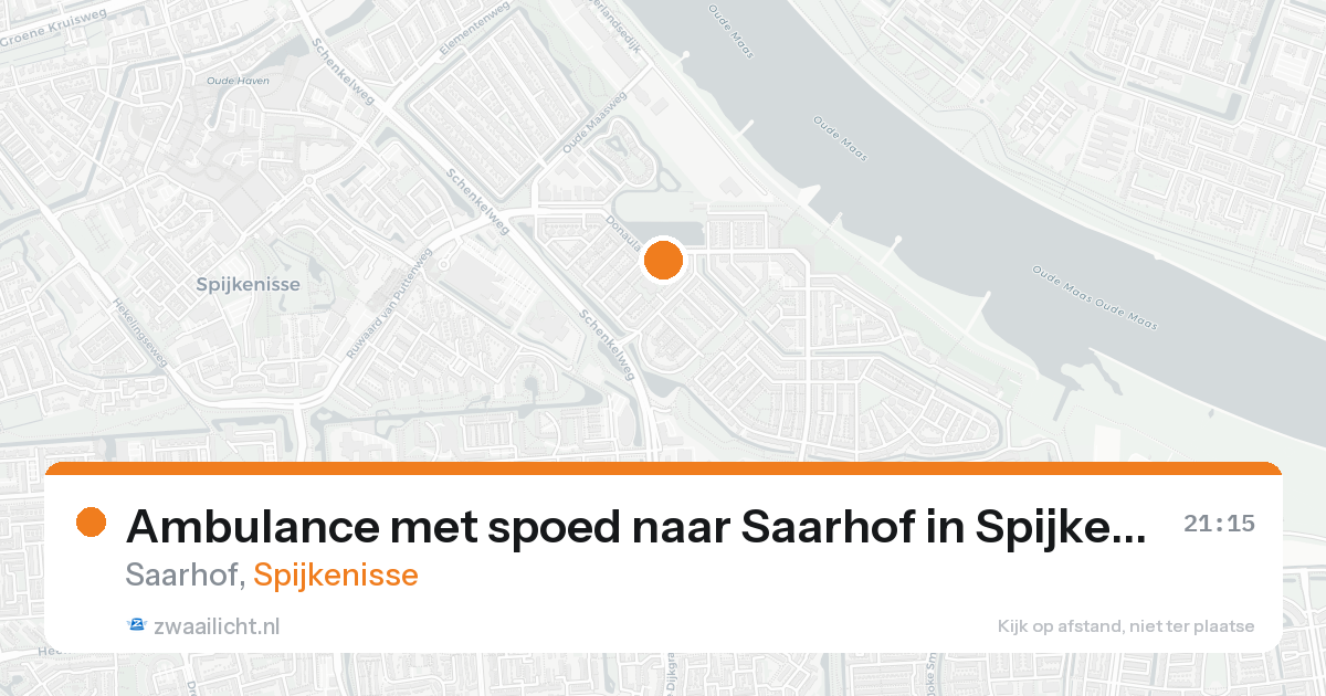Ambulance met spoed naar Saarhof in Spijkenisse — 7 feb 2026