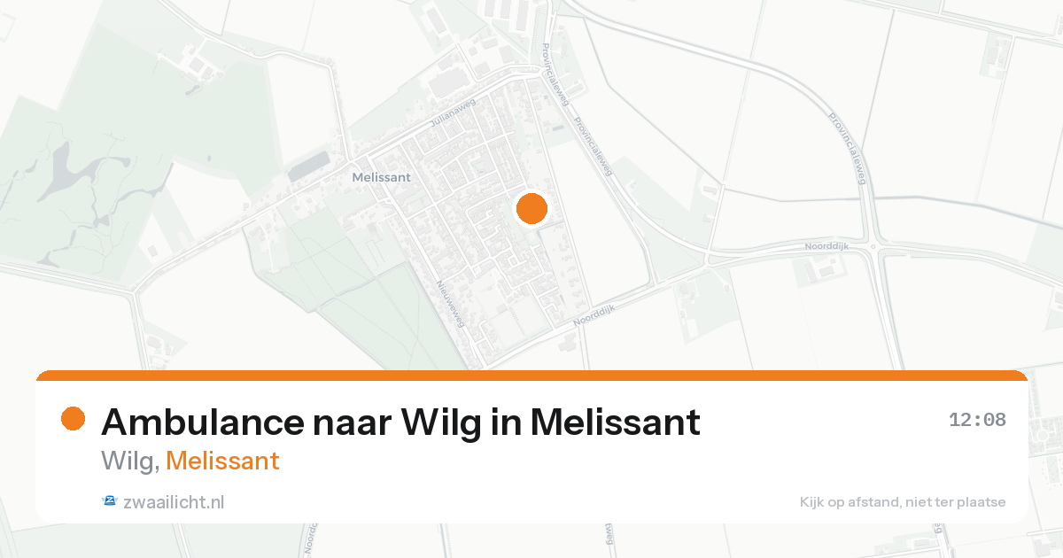 Ambulance naar Wilg in Melissant — 19 aug 2026