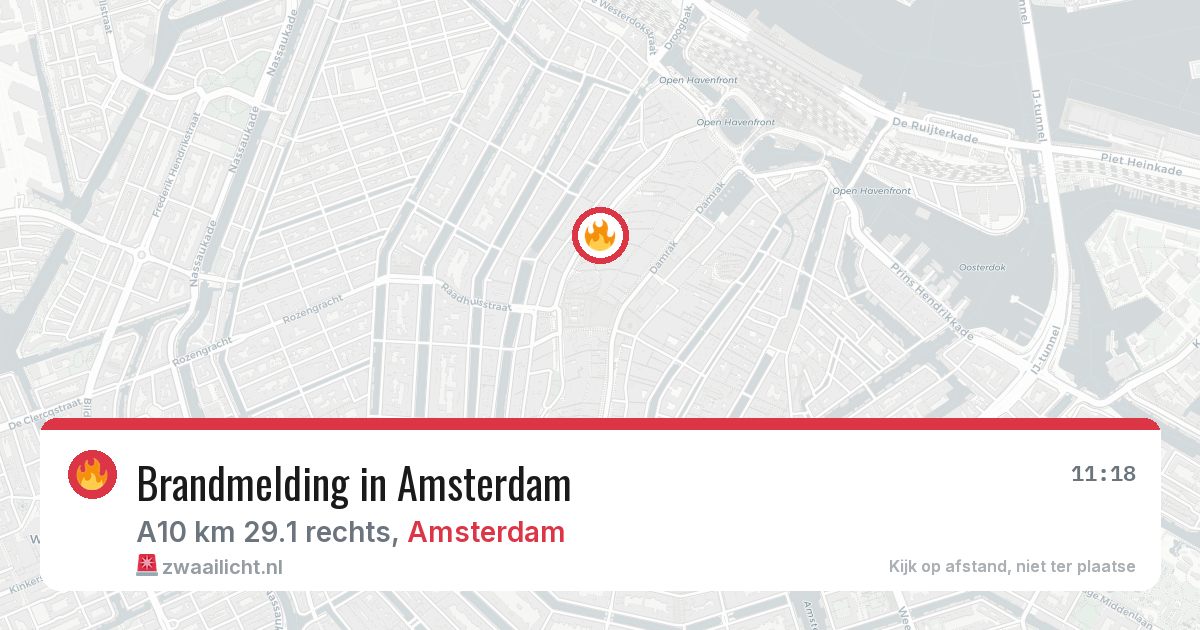 Brandmelding in Amsterdam — 19 jun 2026