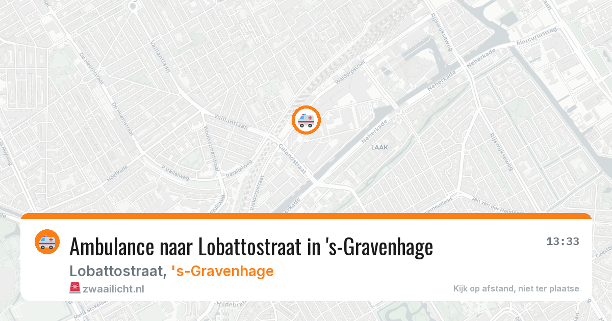 Ambulance naar Lobattostraat in 's-Gravenhage — 21 jun 2026