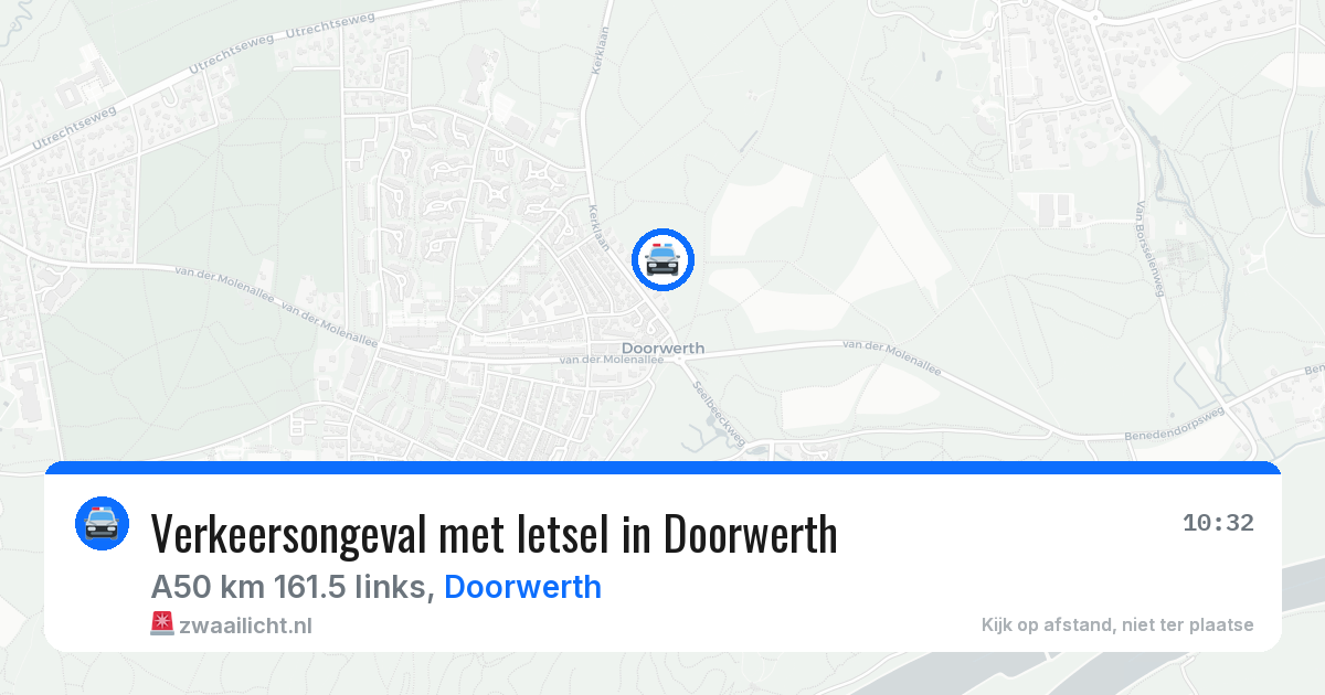 Verkeersongeval met letsel in Doorwerth — 20 jul 2026