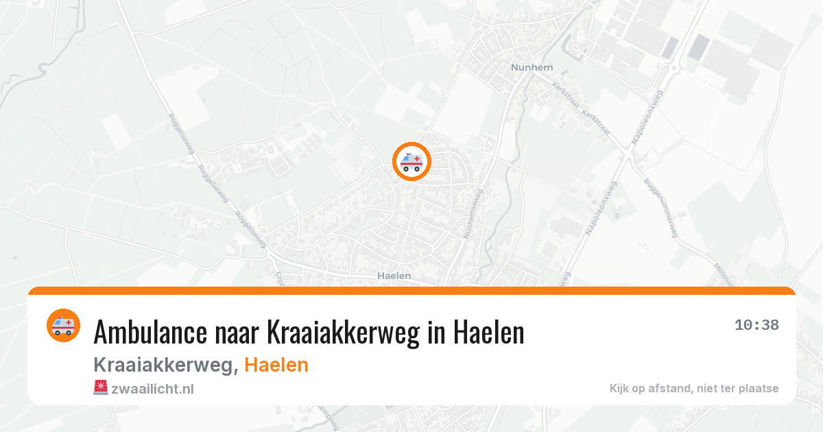 Ambulance naar Kraaiakkerweg in Haelen — 8 jul 2026