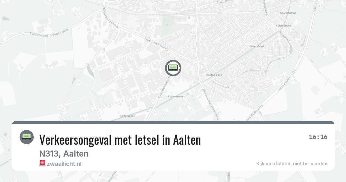 Verkeersongeval met letsel in Aalten — 18 mei 2026