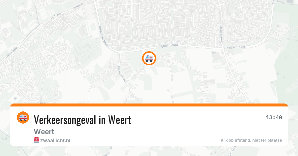 Verkeersongeval in Weert — 3 aug 2026