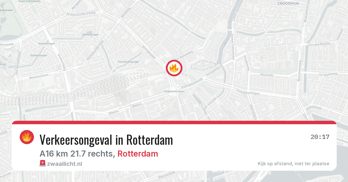 Verkeersongeval in Rotterdam — 21 mrt 2026