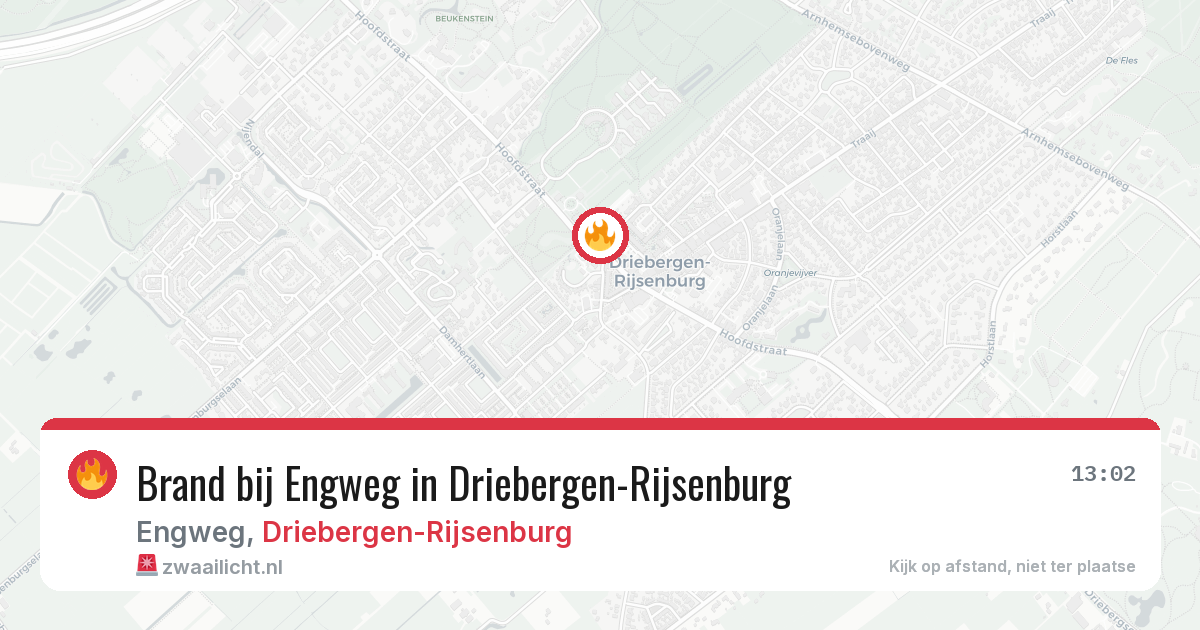 Brand bij Engweg in Driebergen-Rijsenburg — 29 jun 2026