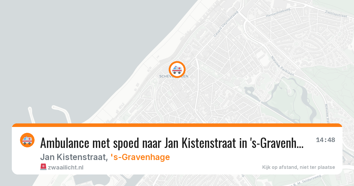 Ambulance met spoed naar Jan Kistenstraat in 's-Gravenhage — 13 jun 2026