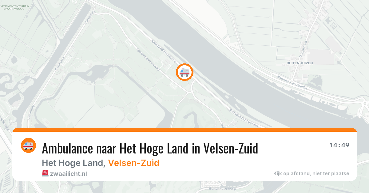 Ambulance naar Het Hoge Land in Velsen-Zuid — 4 aug 2026