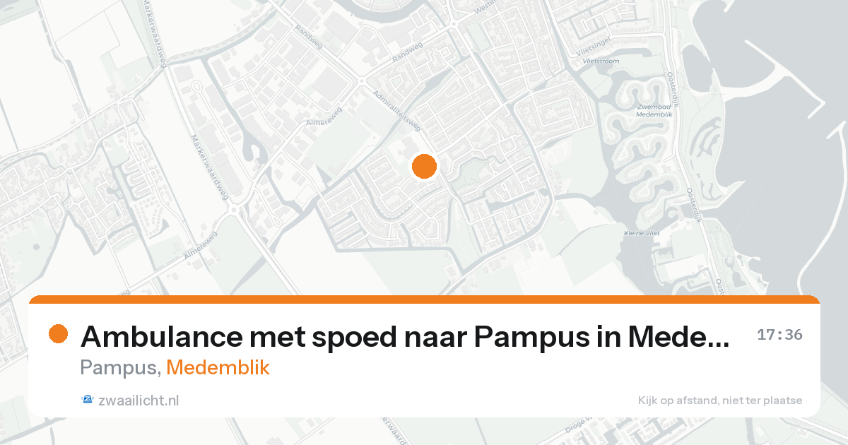 Ambulance met spoed naar Pampus in Medemblik — 15 aug 2026