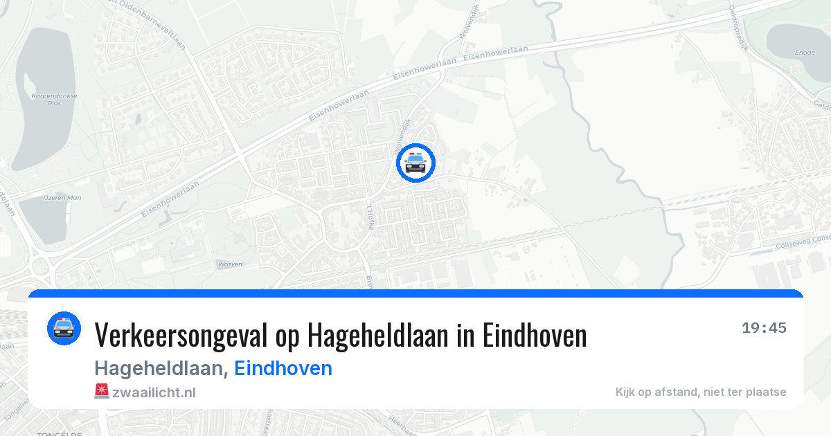 Verkeersongeval op Hageheldlaan in Eindhoven — 6 mei 2026