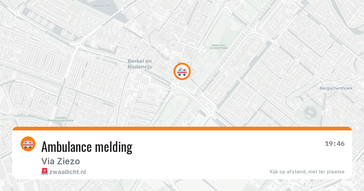 Ambulance melding — 8 aug 2026