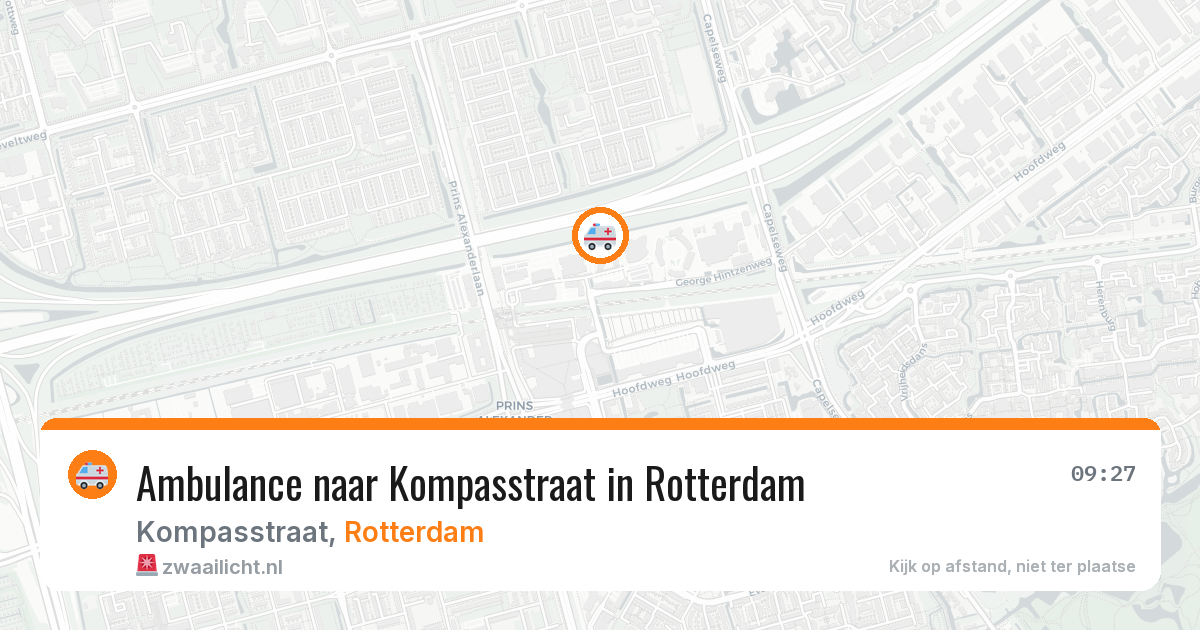 Ambulance naar Kompasstraat in Rotterdam — 8 aug 2026
