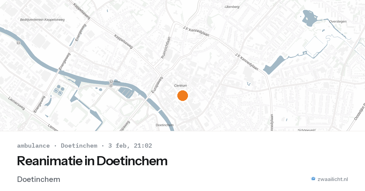 Reanimatie in Doetinchem — 3 feb 2026