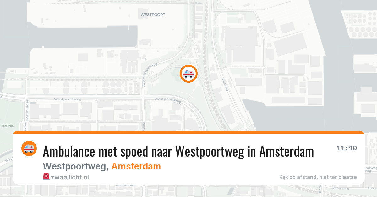 Ambulance met spoed naar Westpoortweg in Amsterdam — 19 mrt 2026