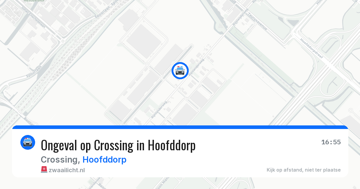 Ongeval op Crossing in Hoofddorp — 31 mei 2026