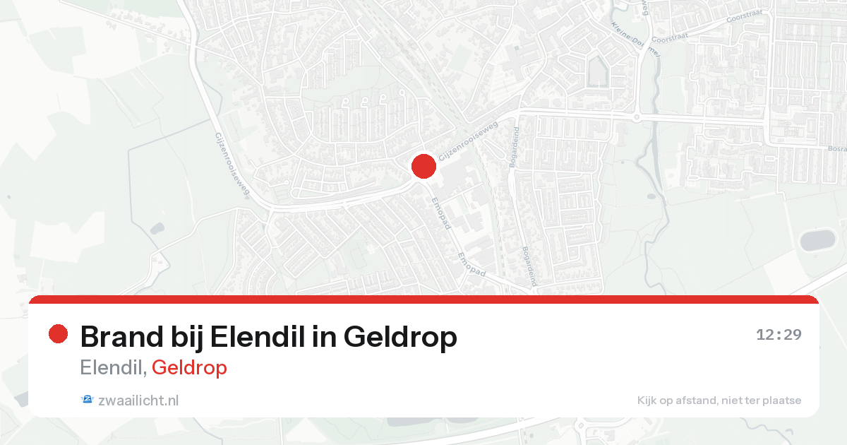 Brand bij Elendil in Geldrop — 22 mrt 2026