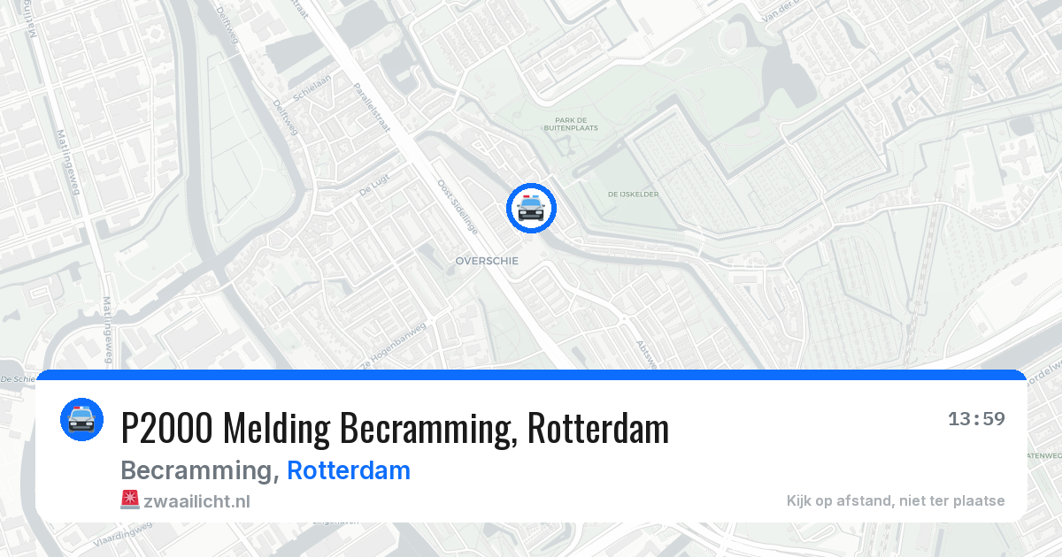 P2000 Melding Becramming, Rotterdam — 17 jun 2026