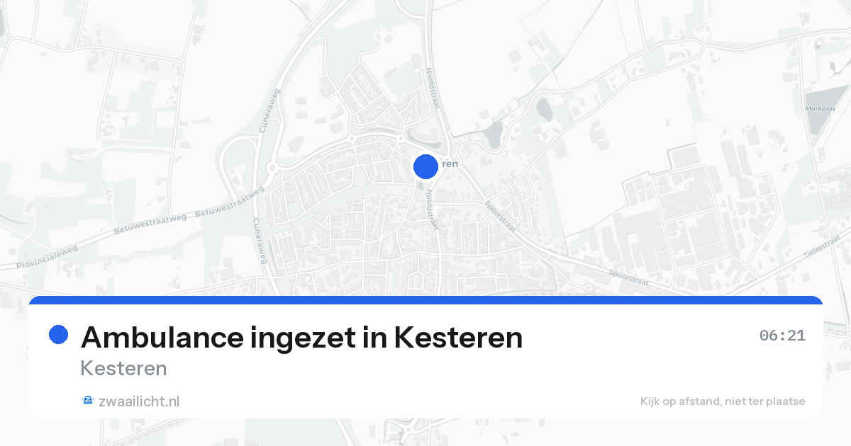 Ambulance ingezet in Kesteren — 22 aug 2026