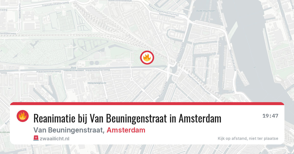 Reanimatie bij Van Beuningenstraat in Amsterdam — 13 apr 2026