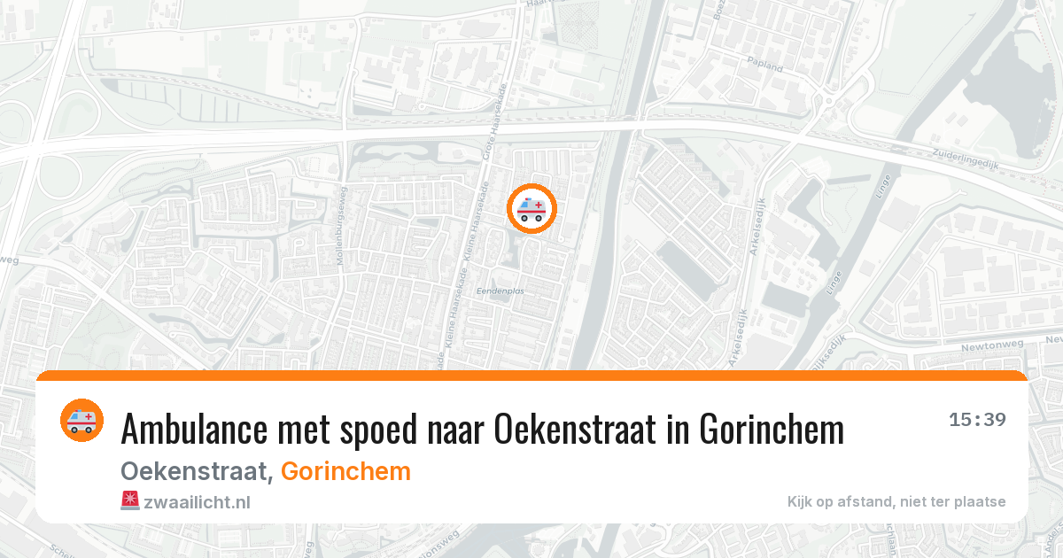 Ambulance met spoed naar Oekenstraat in Gorinchem — 29 jun 2026