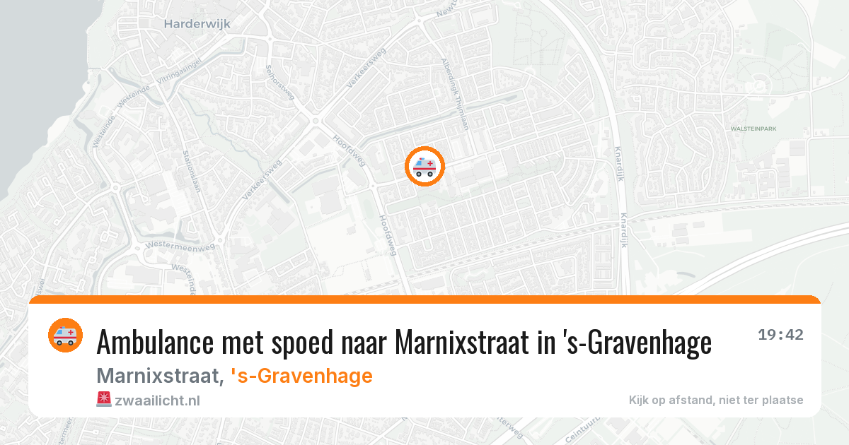 Ambulance met spoed naar Marnixstraat in 's-Gravenhage — 9 mrt 2026