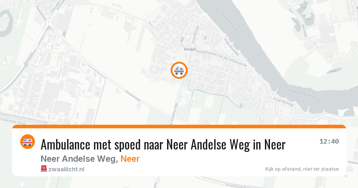 Ambulance met spoed naar Neer Andelse Weg in Neer — 29 jan 2026